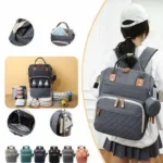 Bolsa Multifuncional para Bebé 3 em 1 com Cama Portátil - sualoja.co.mz