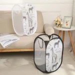 Cesto de Roupa Dobrável Pop-Up em Rede – 2 Peças - sualoja.co.mz (4)