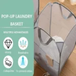 Cestos de Roupa Pop-Up Dobráveis em Mesh – 2 Peças - sualoja.co.mz