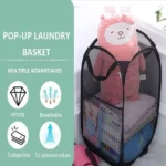Cestos de Roupa Pop-Up Dobráveis em Mesh – 2 Peças - sualoja.co.mz