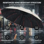 Guarda-Chuva Grande Topika – Automático, Dobrável e UV - sualoja.co.mz