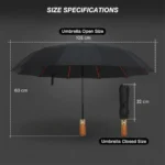 Guarda-Chuva Grande Topika – Automático, Dobrável e UV - sualoja.co.mz