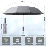 Guarda-Chuva de Viagem Topika – Automático e Dobrável - sualoja.co.mz