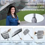 Guarda-Chuva de Viagem Topika – Automático e Dobrável - sualoja.co.mz