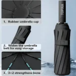 Guarda-Chuva de Viagem Topika – Automático e Dobrável - sualoja.co.mz